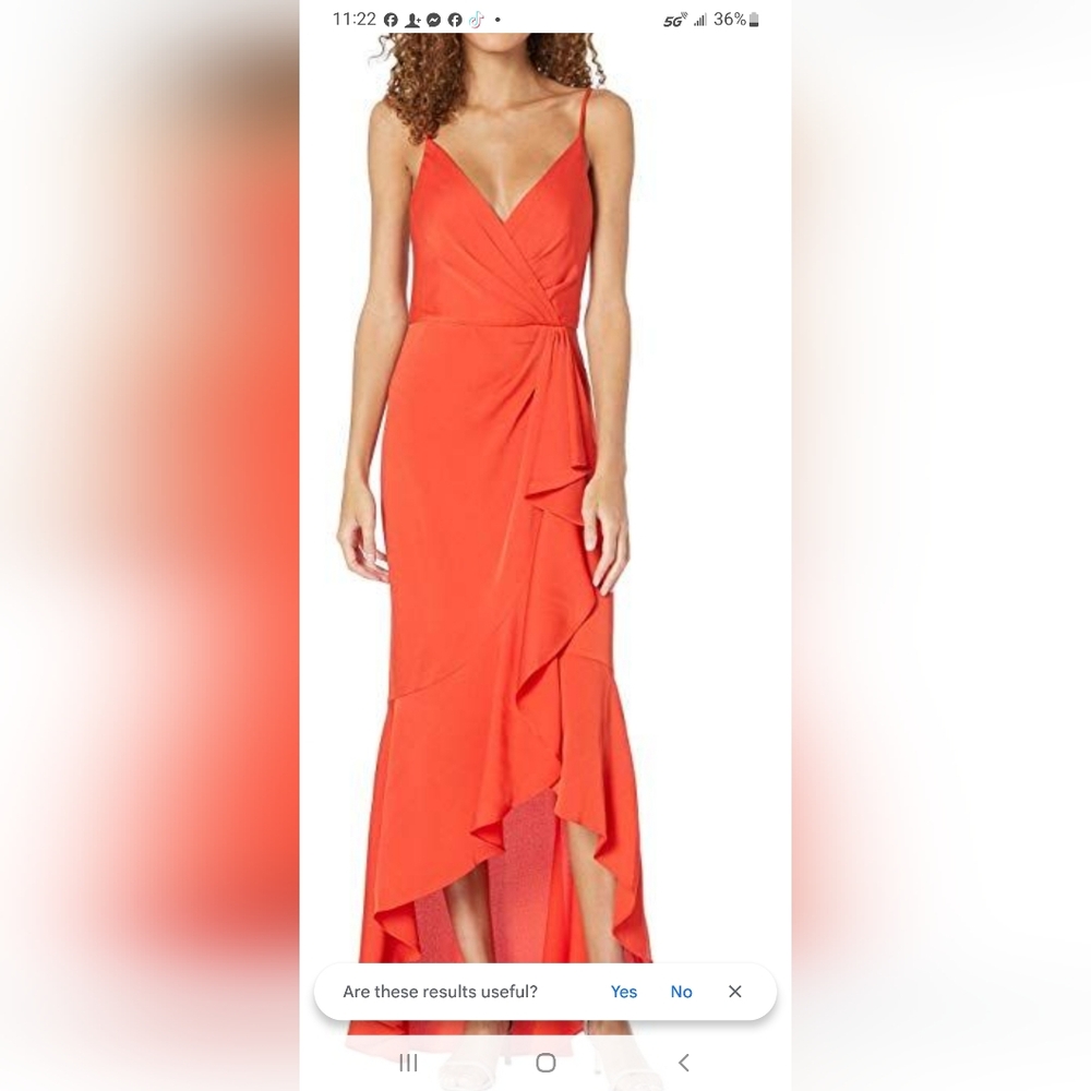 Elegant Red Wrap Dress